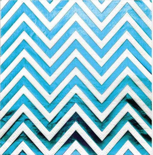 MIX NAPKIN FOIL 10PK TEAL